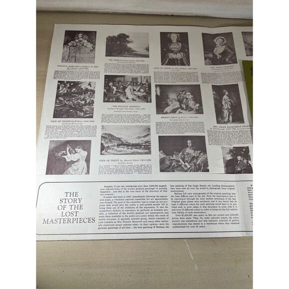 1937 Treasures of Art National Worlds Greatest Paintings w/COA 1974 Appraisal - Picture 12 of 16